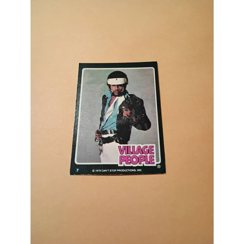 Vintage 1979 Village People Trading Card #7 Disco Era Vintage Music Collectible